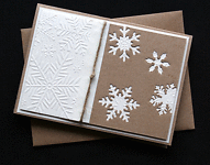Krafty Cream Snowstorm - Handcrafted Christmas Card - dr16-0058